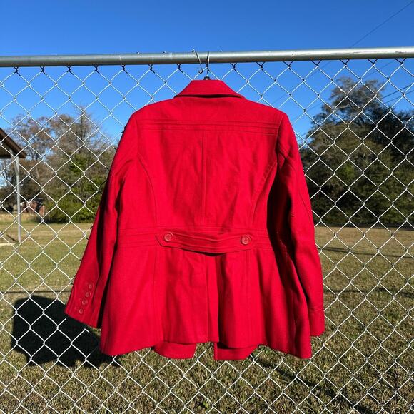 Glamour Red Peacoat/Jacket - Picture 8 of 9